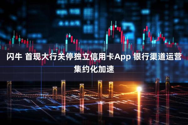 闪牛 首现大行关停独立信用卡App 银行渠道运营集约化加速