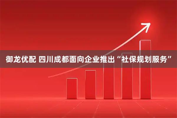 御龙优配 四川成都面向企业推出“社保规划服务”